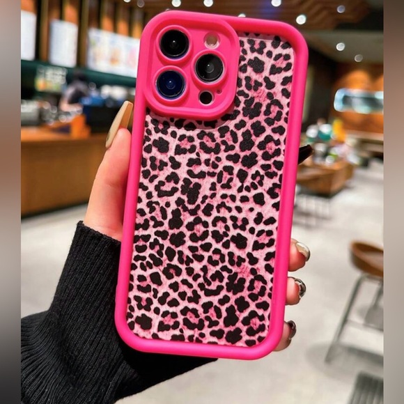 Other - Pink Leopard iPhone 15 Pro Max Case!